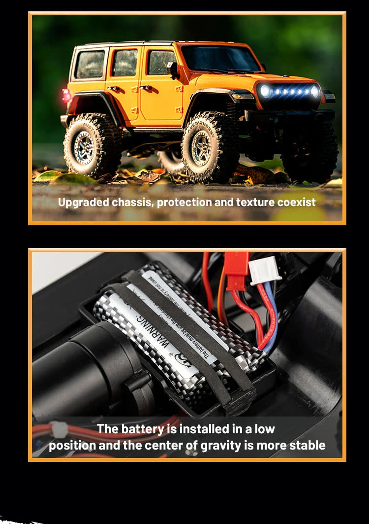 C8801 PRO/ C8801 1/18 RC Car With Light 2.4G 4WD Electric Climbing High-Speed Off-Road Vehicle Remote Control Toys For Kid Adult