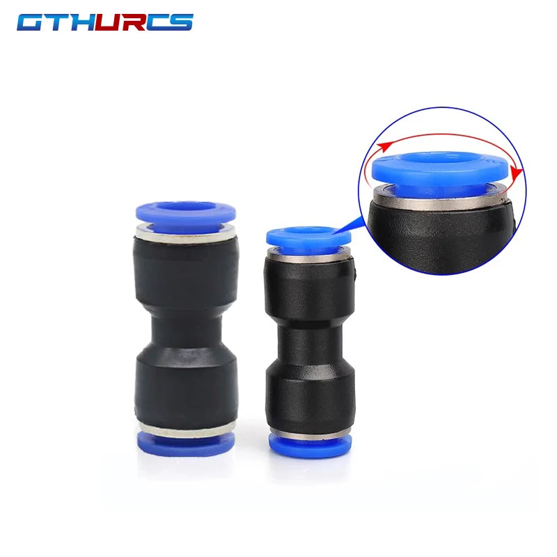 30/40/50/60/70pcs Pneumatic Fitting Straight Push Plastic Connector 6/8/10/12mm Trachea Connector PU  Air Hose Tube