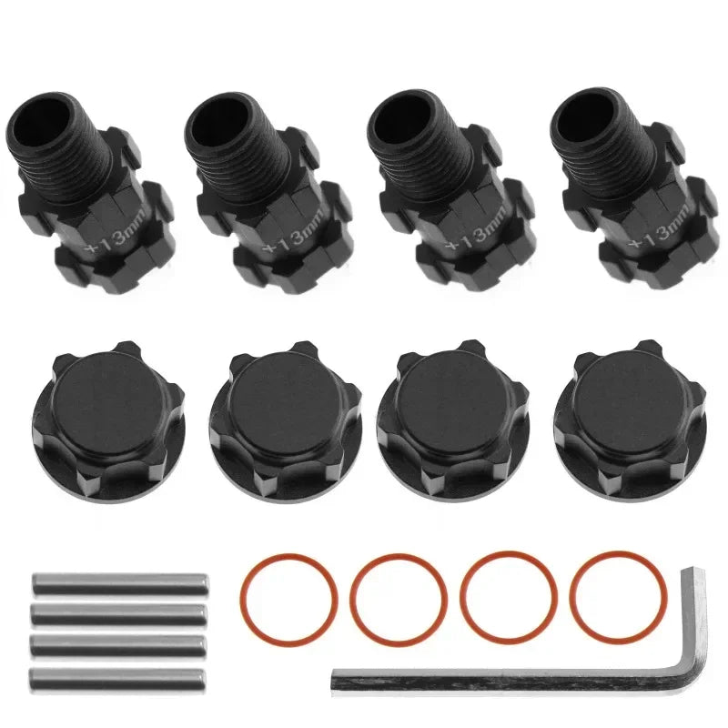 Metal 14mm to 17mm Wheel Hex Adapter for 1/10 ARRMA 3S SENTON VORTEKS Typhon Big Rock Granite RC Car Upgrade Parts