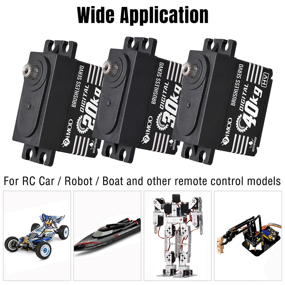 9imod Brushless Servo Waterproof Digital Metal Gear Servo for 1/8 1/10 RC Crawler Car Boat