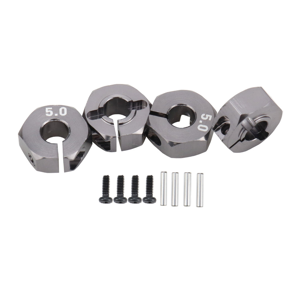 Aluminum 5/6/7/8/9/10/11/12mm Adapter Hex 12mm Drive Hub with Pin Screws for RC Auto Track Truck HSP HPI Tamiya Traxxas Slash