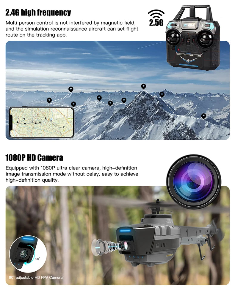 C127 C128 RC Helicopter 2.4G 6-Axis Gyro 4CH 720P Camera Altitude Hold Optical Flow FPV RC Helicopter Toys VS C127 AI Brushless