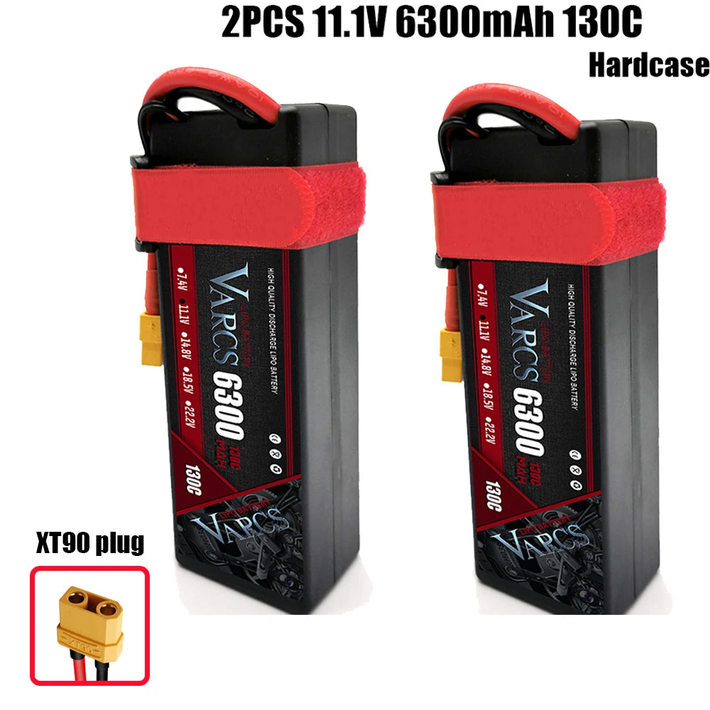 VARCS Lipo 3S 4S Lipo 14.8V 15.2V 11.1V 11.4V Battery 6500mah 7000mah  8400mah 9200mah 10000mah 6200ma 5200mah XT90 EC5 RC Car