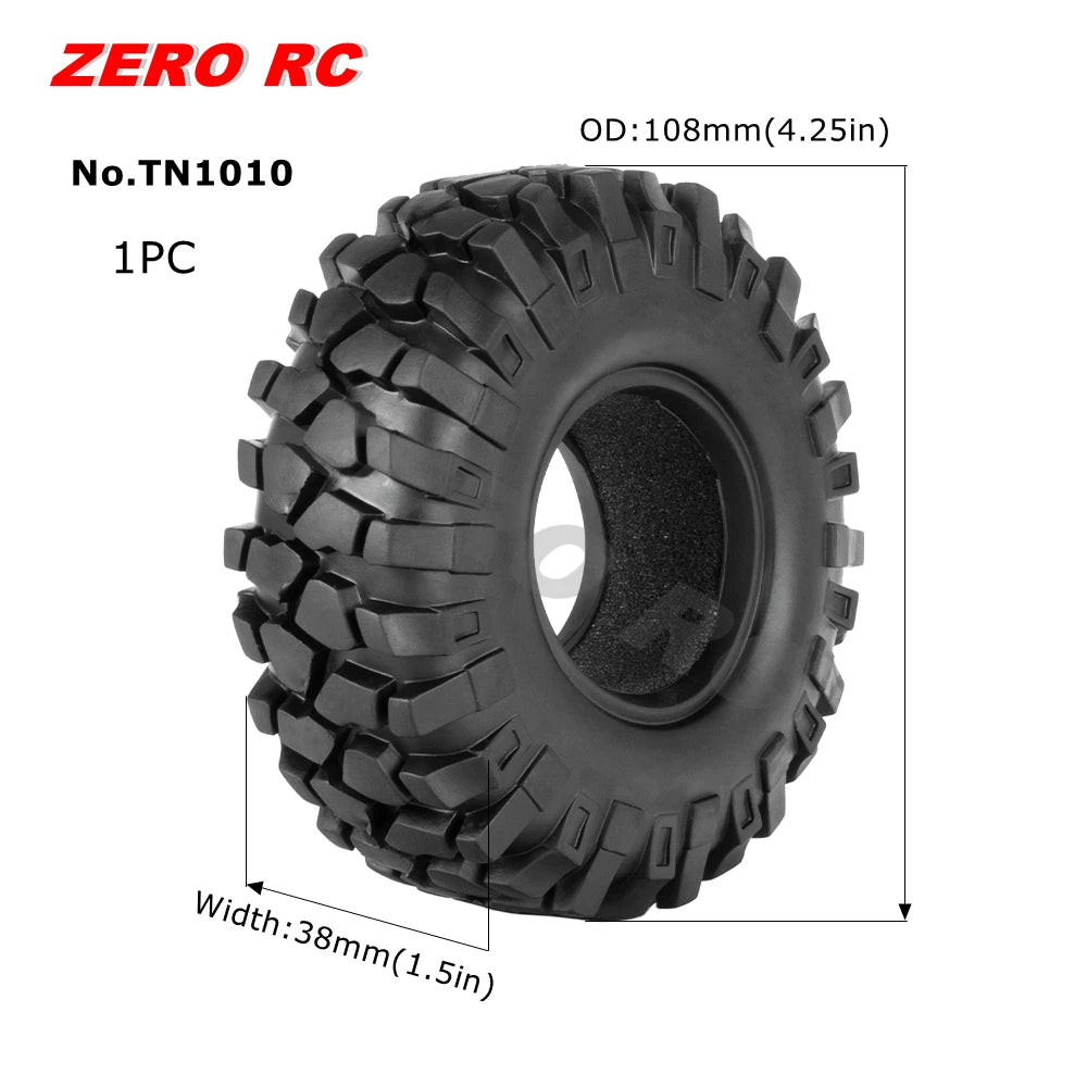 RC TRUCK 1.9" Rock Crawler Tires 90-117mm Tyre For 1/10 Off Road AXIAL SCX10 II III CAPRA TRAXXAS TRX-4 RGT MST RC4WD D90 WHEEL