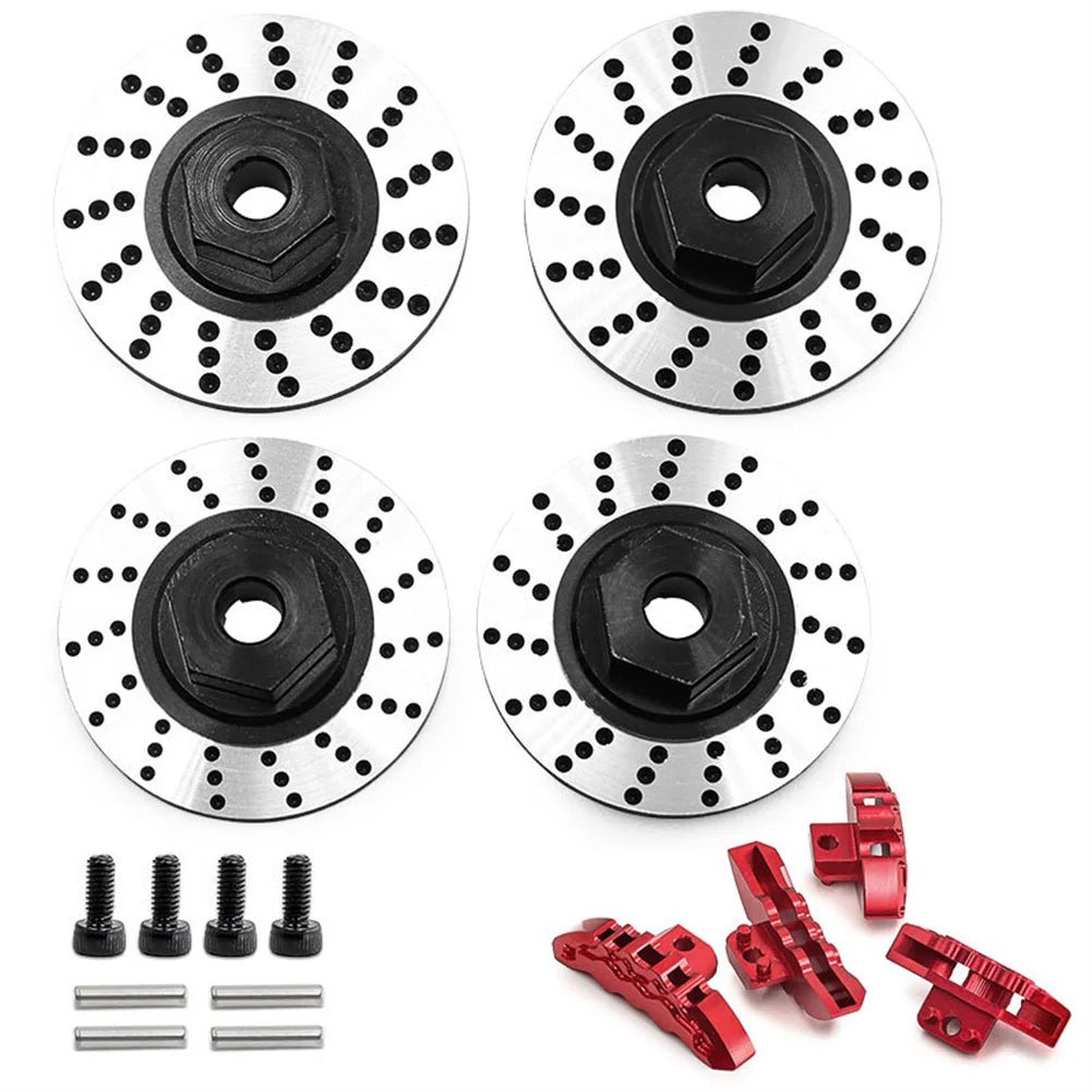 RC for Traxxas 4 Tec 2.0 Aluminum Brake Disc Red Caliper TRF10P202