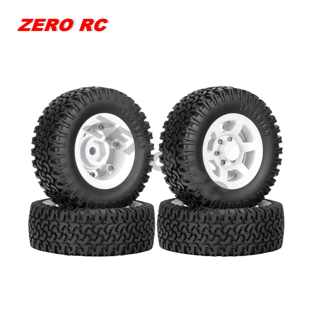 RC Crawler Car Soft 1.55" Off Road Mud Tires 76*27mm 95*35mm Foam Insert For D90 TF2 Tamiya CC02 LC70 MST JIMNY Blocks WHEEL