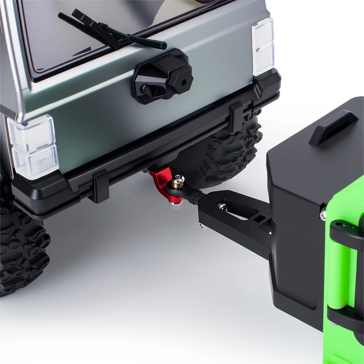 Plastic Off-Road Camping Trailer Motorhome RV Trailers with Stickers for 1/18 1/24 RC Crawler TRX4M SCX24 Decorative Parts