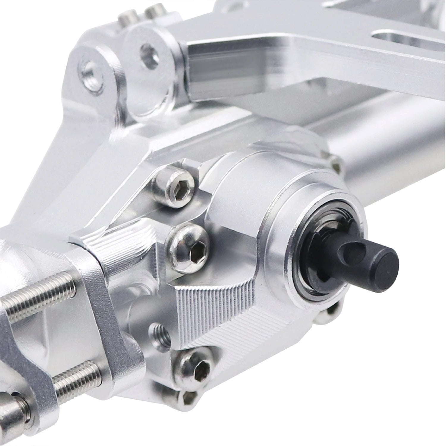 CNC Aluminum H10 Front Rear Straight Axle Set Complete Axles For 1/10 RC Crawler Car Vanquish H10 Optic Upgrade Parts