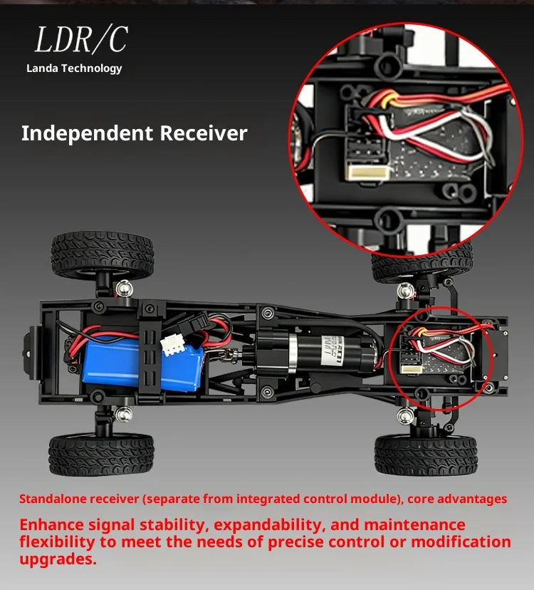 1/18 LDRC LD18401Pro Rc Car LD18401 PRO 4WD Offroad High-speed Climbing Brushless Inductive ESC Vehicle RC Car Children's Gifts