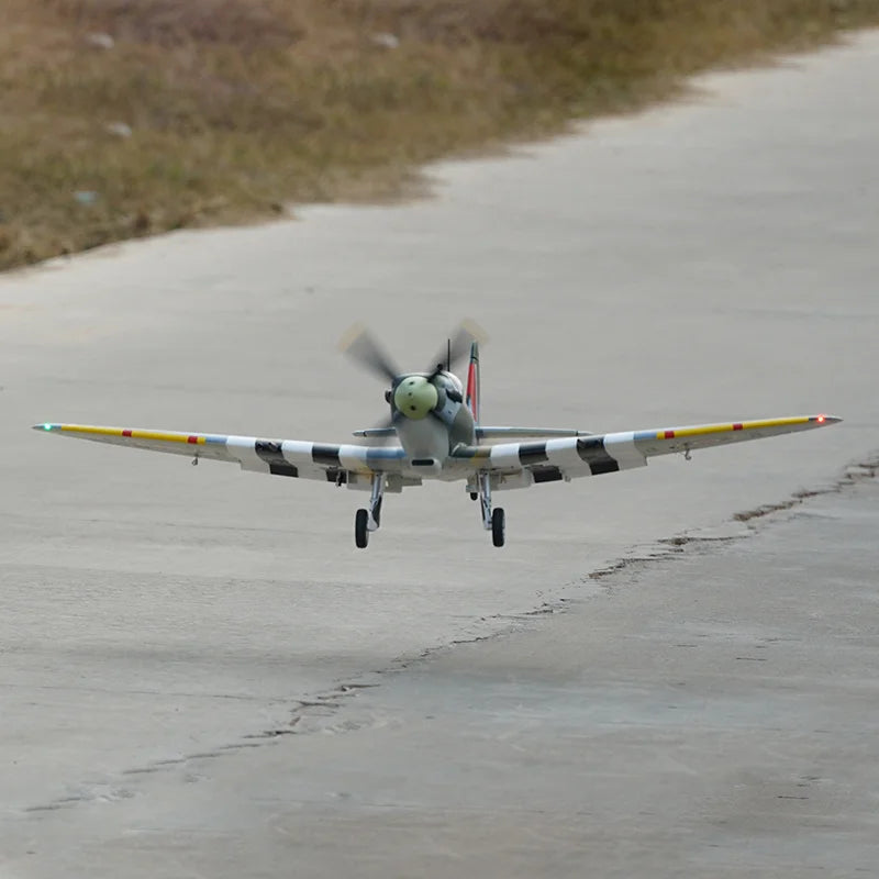 Xfly RC Electric Airplane 1200mm Wingspan Spitfire Style Fighter Remote Control Fixed-Wing Spacecraft Toy for Ages 14+