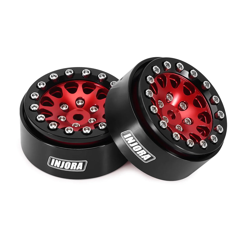 INJORA 1.3" Aluminium Beadlock Wheels for 1/24 1/18 RC Crawler (W1311)
