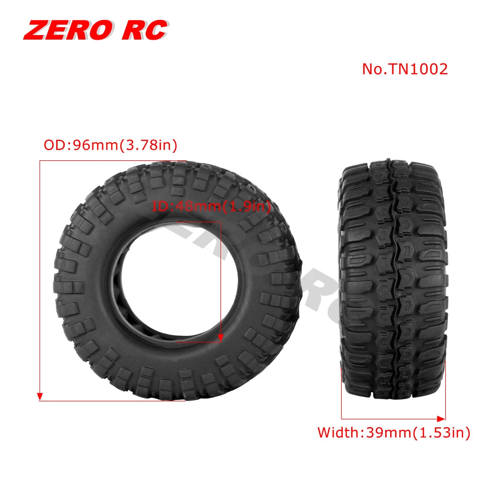 RC TRUCK 1.9" Rock Crawler Tires 90-117mm Tyre For 1/10 Off Road AXIAL SCX10 II III CAPRA TRAXXAS TRX-4 RGT MST RC4WD D90 WHEEL