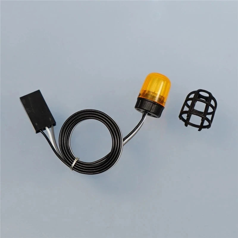 Beacon light RC Rotating Light LED Engineering Lamp for 1/14 Excavator Tamiya RC Truck Trailer Tipper Scania 770S Car Diy Parts