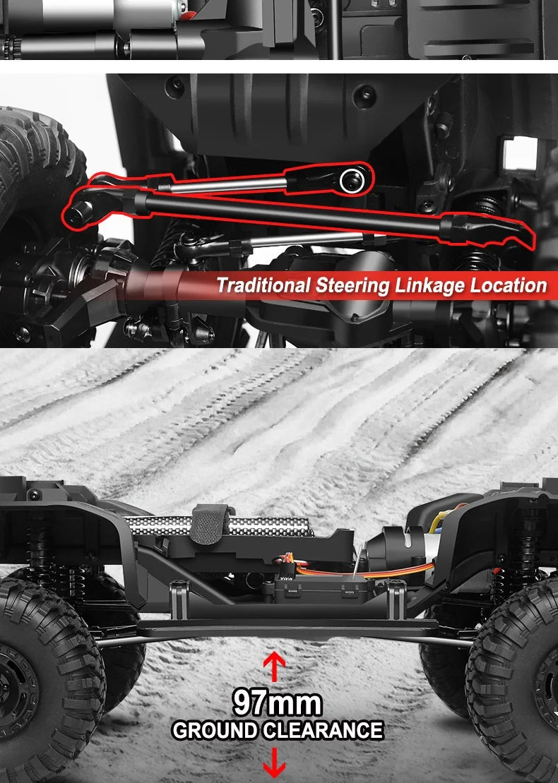 NEW Upgrades 2025 HB R001 Bronco with electric winch 1/10 4WD Remote Control Off-road Vehicle Electric Model RC Climbing