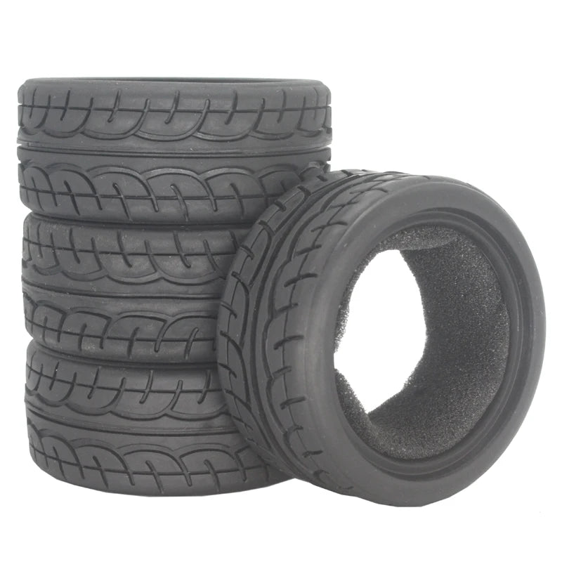 1:10 Scale RC model Car parts On Road 26mm High Grip Rubber Tires Fit HSP HPI HIMOTO REDCAT Racing for HSP 94123/94122/94103