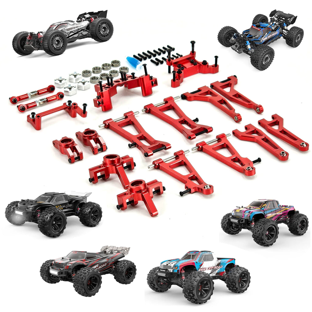 Aluminum Alloy Suspension Arm Wheel Seat Steering Cup Set Upgrade Metal Parts Accessories For SCY RC Car 16101 16102Pro 16103