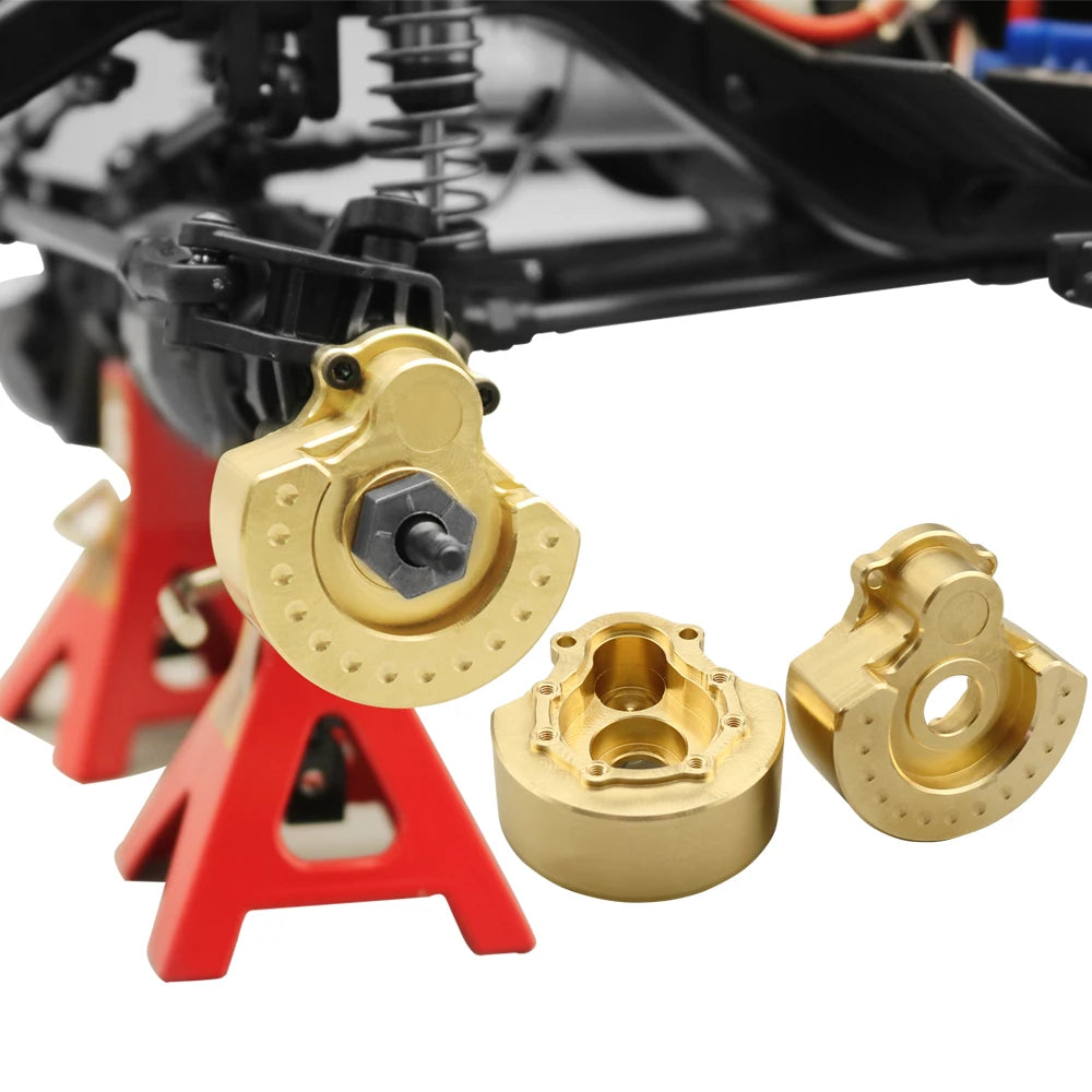 1/10 RC Crawler TRX-4 Brass Heavy Duty Counter Weight Set Portal Drive Axle Housing Bumper Mount TRX4 TRX6 Upgrade Parts