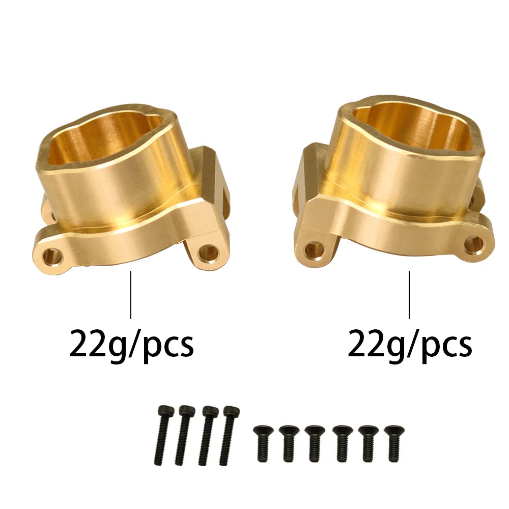 1/10 RC Crawler TRX-4 Brass Heavy Duty Counter Weight Set Portal Drive Axle Housing Bumper Mount TRX4 TRX6 Upgrade Parts