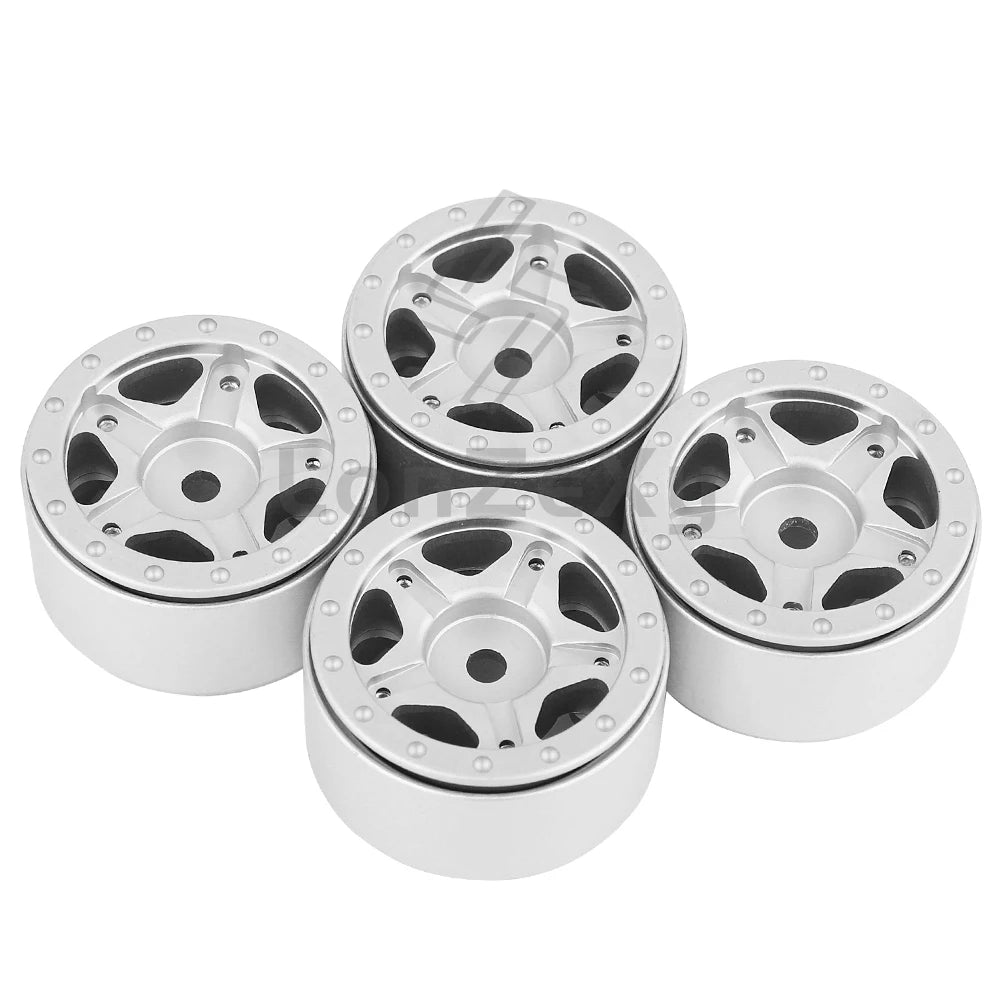 Aluminum Alloy 1.0 Inch Beadlock Wheel Hub Rims for RC Crawler Car 1/24 Axial SCX24 AX24 FCX24 1/18 TRX4M Metal Upgrade Parts