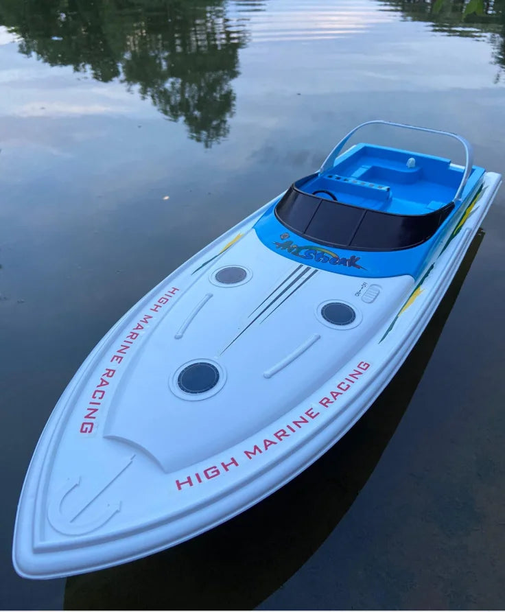 Super large remote control yacht 2.4G remote control ship model driven by two motors 70CM (27.5 inches) large hull outdoor lakes