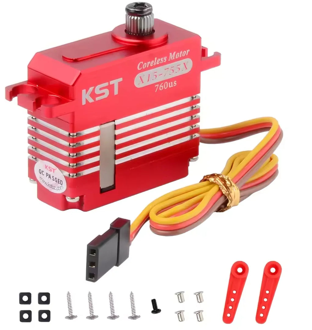 KST X15-755X 10.2Kgf.cm 0.04sec Coreless Mini Digital Metal Gear Tail Servo For RC Helicopters