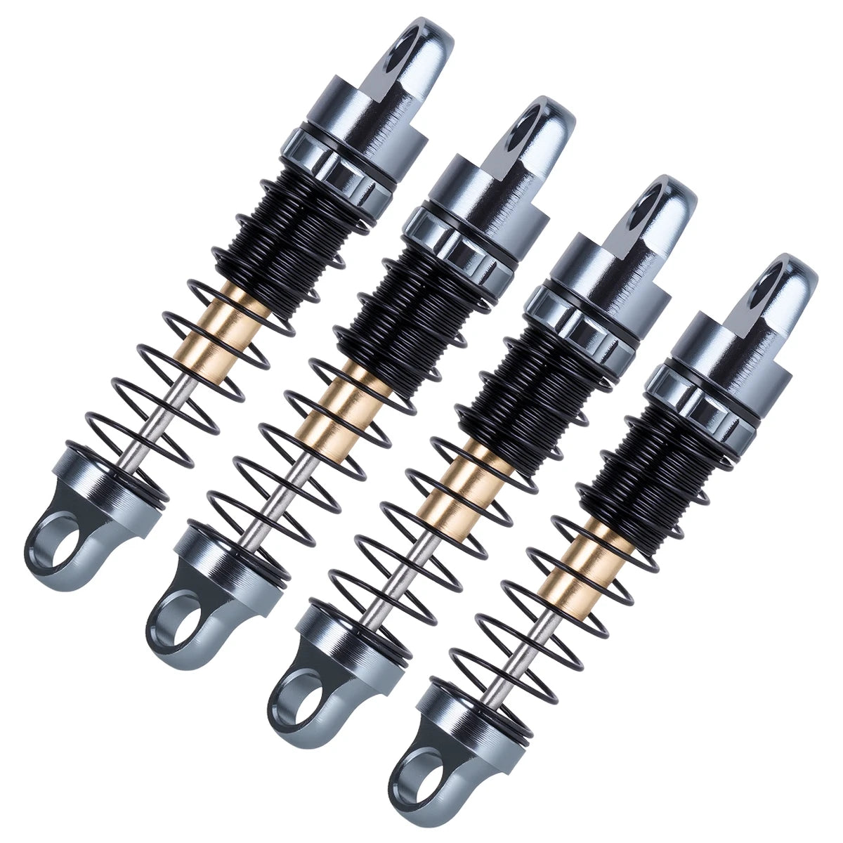Axial SCX30 Aluminum Shock Absorber Set, 28.5mm with 3 Spring Rates, Full Car Kit for Performance Upgrade
