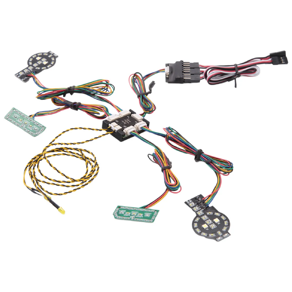 Front Rear Linkage Lighting System LED Light Group for Traxxas TRX-4 2021 Bronco 1/10 RC Crawler Car Upgrade Parts