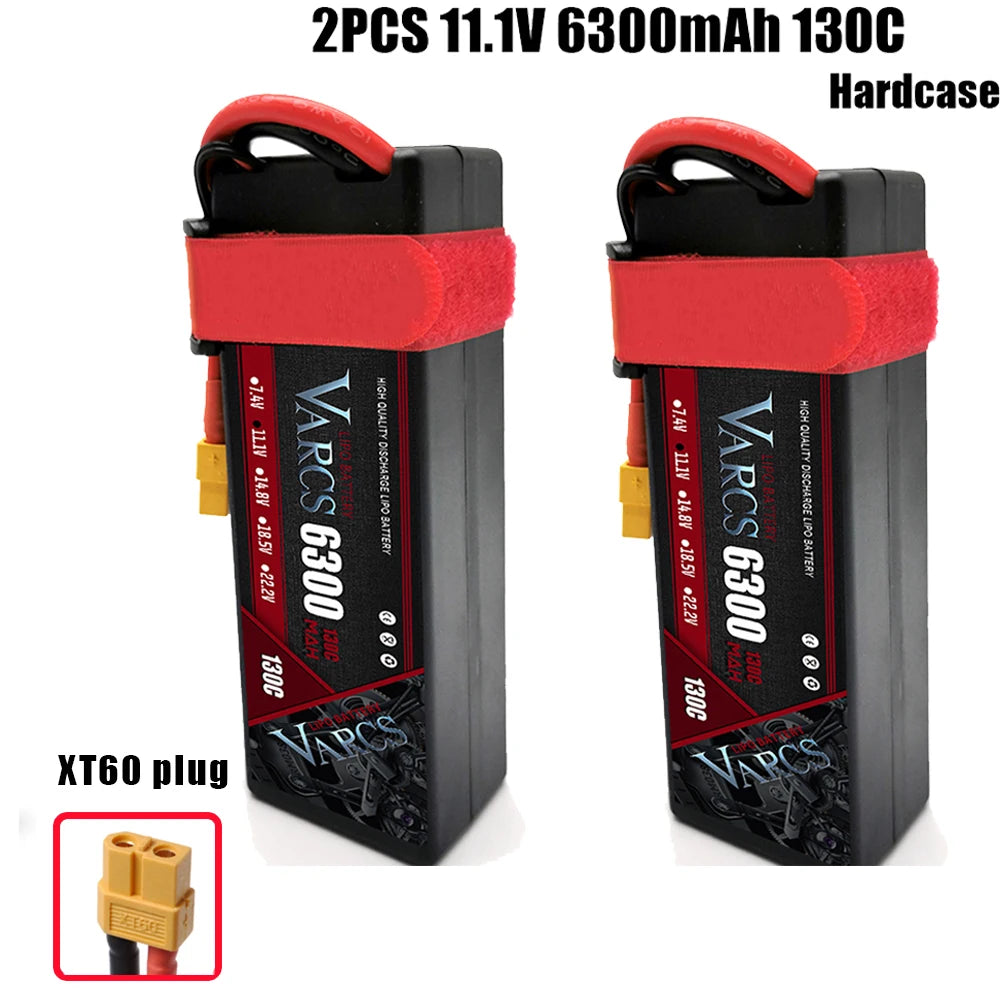 VARCS Lipo 3S 4S Lipo 14.8V 15.2V 11.1V 11.4V Battery 6500mah 7000mah  8400mah 9200mah 10000mah 6200ma 5200mah XT90 EC5 RC Car