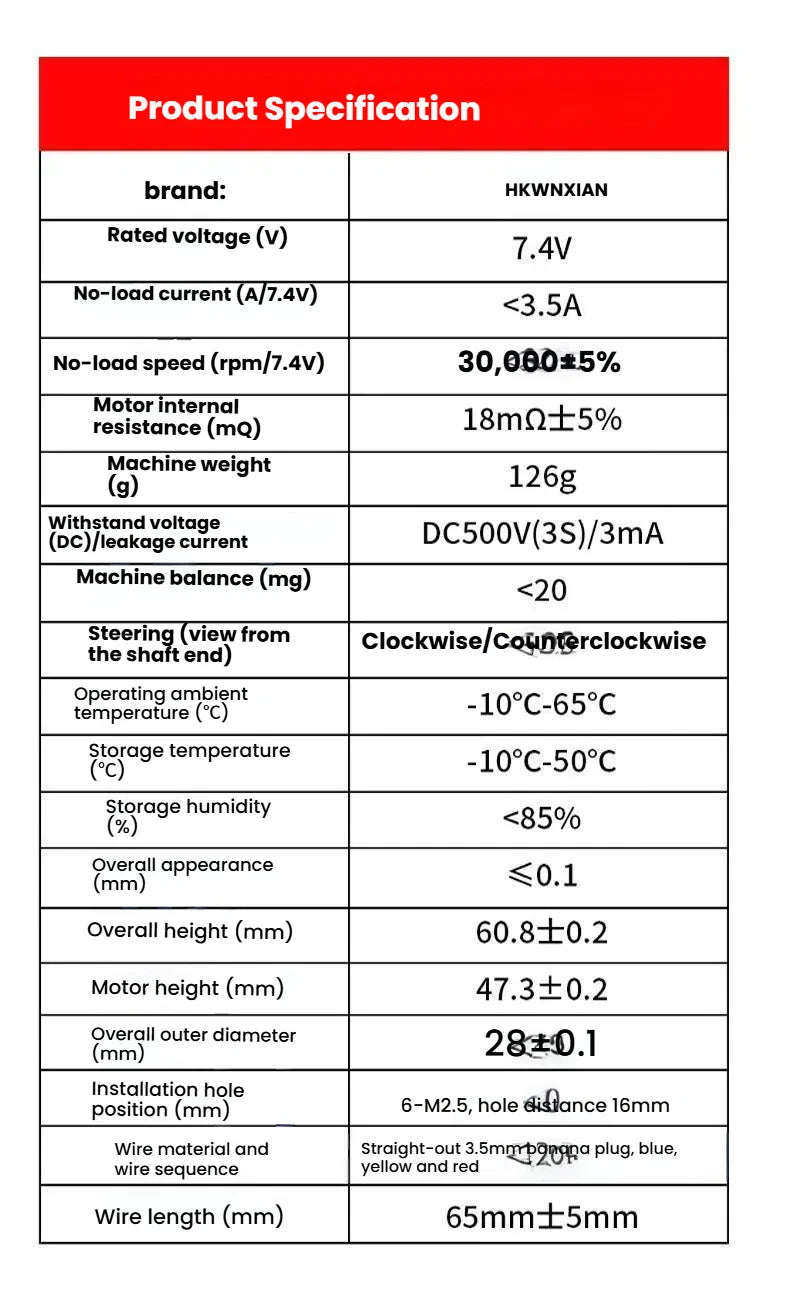 RC motor 2847 4000kv 2847brushless motor 16101/16102 1/16 brushless modification upgrade waterproof electric adjustment 35A/45A