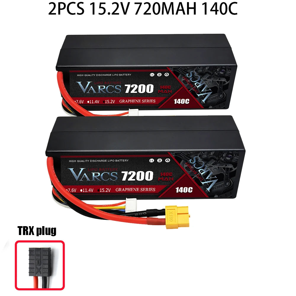 VARCS Lipo 3S 4S Lipo 14.8V 15.2V 11.1V 11.4V Battery 6500mah 7000mah  8400mah 9200mah 10000mah 6200ma 5200mah XT90 EC5 RC Car