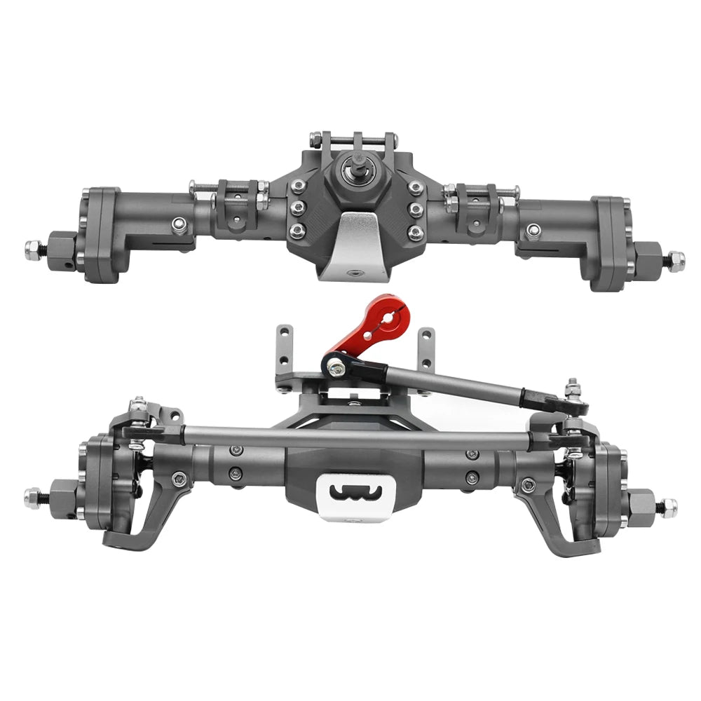 New CNC Machined Aluminum Alloy Front and Rear Portal Axle for 1/10 RC Crawler Car Axial SCX10 II 90046 90047 Redcat GEN8 RGT