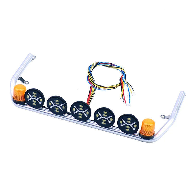 LED Simulation Roof Lights Rotating Lamp for 1/14 Tamiya RC Truck SCANIA 770S R620 Volvo FH16 BENZ Actros MAN TGX TGS Car