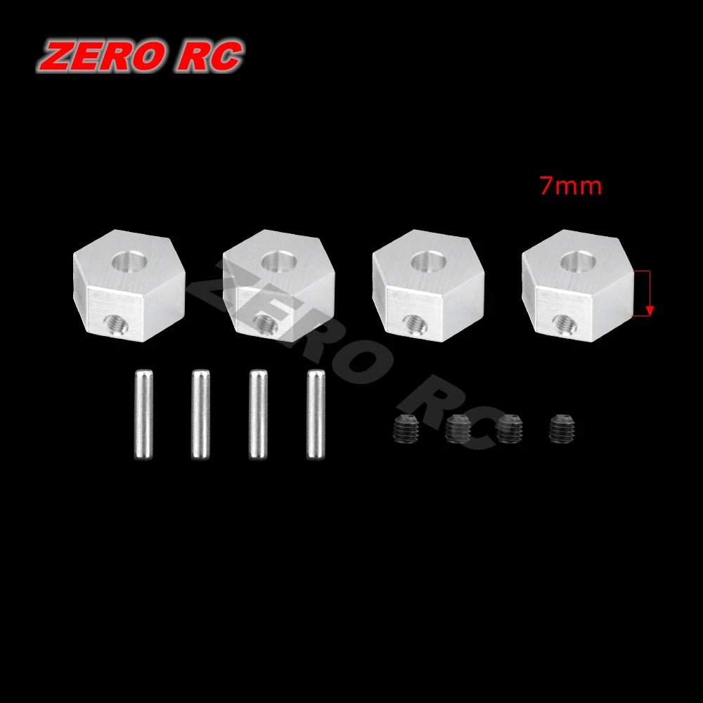 12mm Metal Wheel Hex Hub 5/6/7/8/9/10mm Offset Adapter For 1/10 1/12 HSP Wltoys AXIAL SCX10 II III CAPRA RGT FMS D90 RC Car Axle