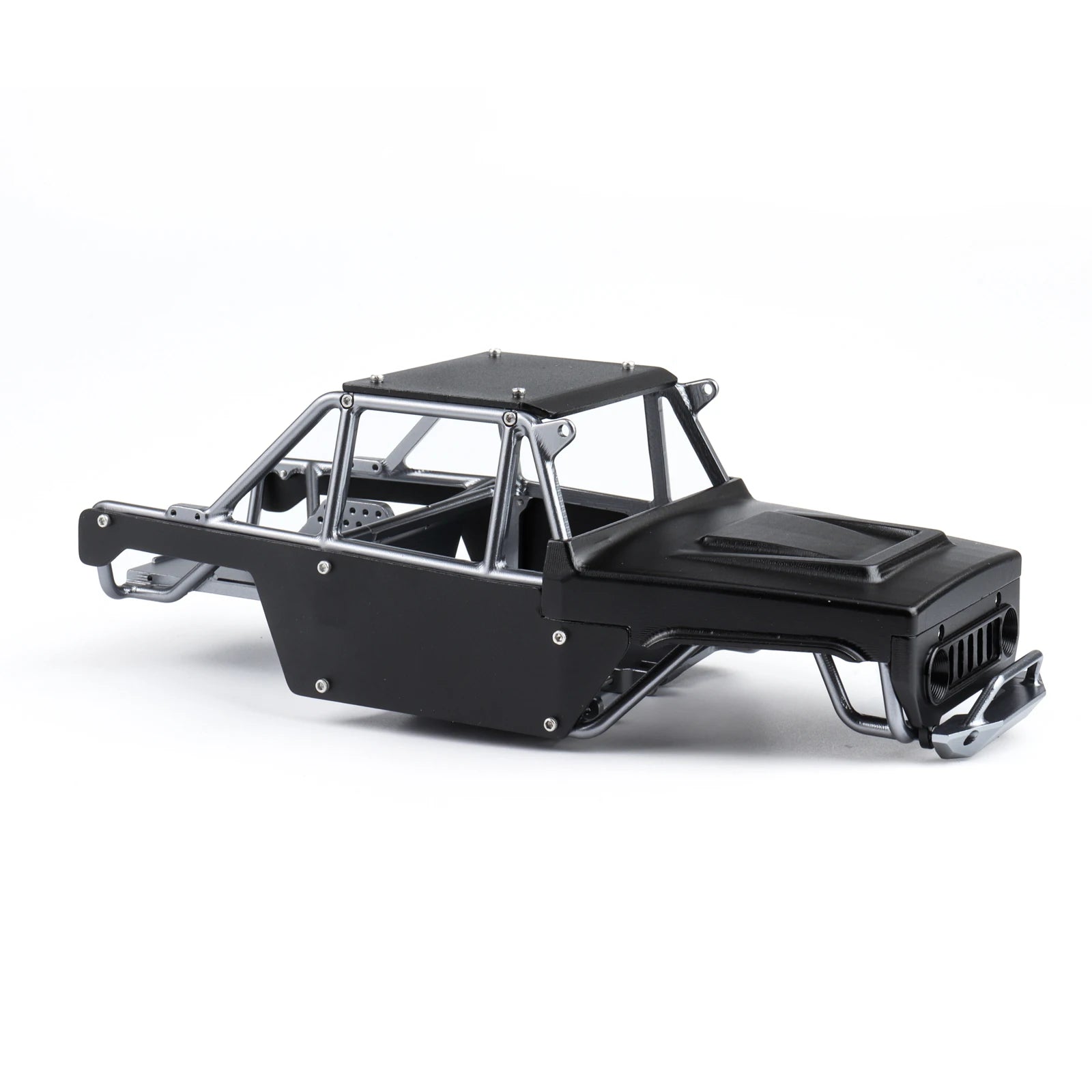 Hoocrawler CNC Aluminum Frame Body Shell Rocks Cage One Piece Tube Chassis For RC Crawler 1/24 SCX 24 Ripper Upgrades