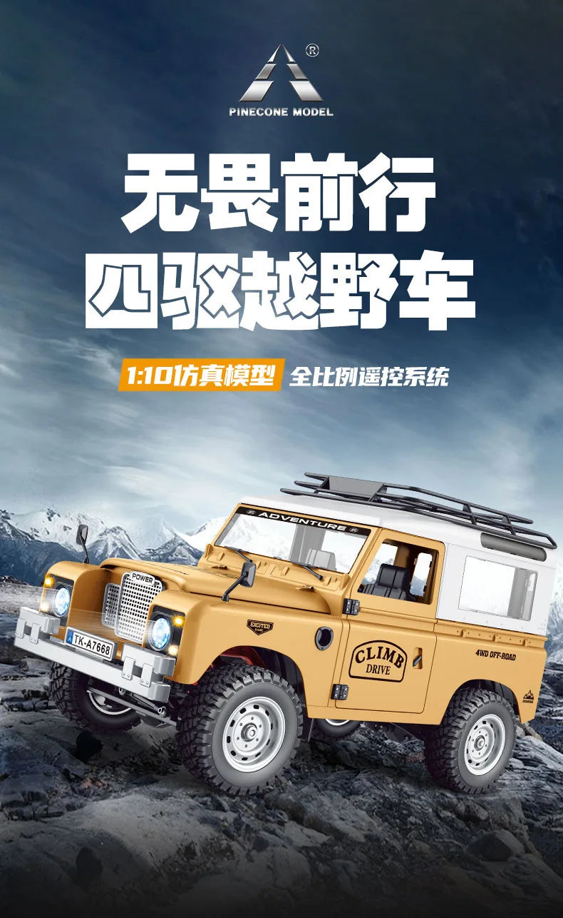 1:10 full scale pickup truck 4X4 professional remote control vehicle Defender simulated off-road climbing vehicle RC CAR