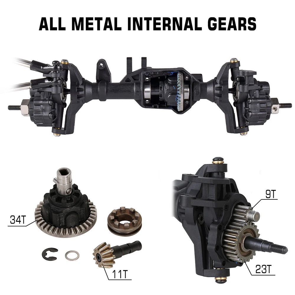 AUSTARHOBBY Front and Rear Portal Axles for RC Traxxas TRX4 1/10 Rock Crawler Car Replace Upgrades Parts For Axial SCX10I SCX10I