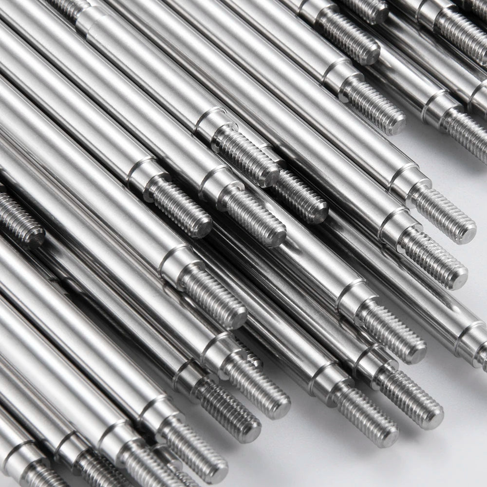 YEAHRUN 2Pcs Stainless Steel Linkage Set Link Rod M4 6x50-155mm for Axial SCX10 II 90046 TRX-4 D90 1/10 RC Car Upgrade Parts
