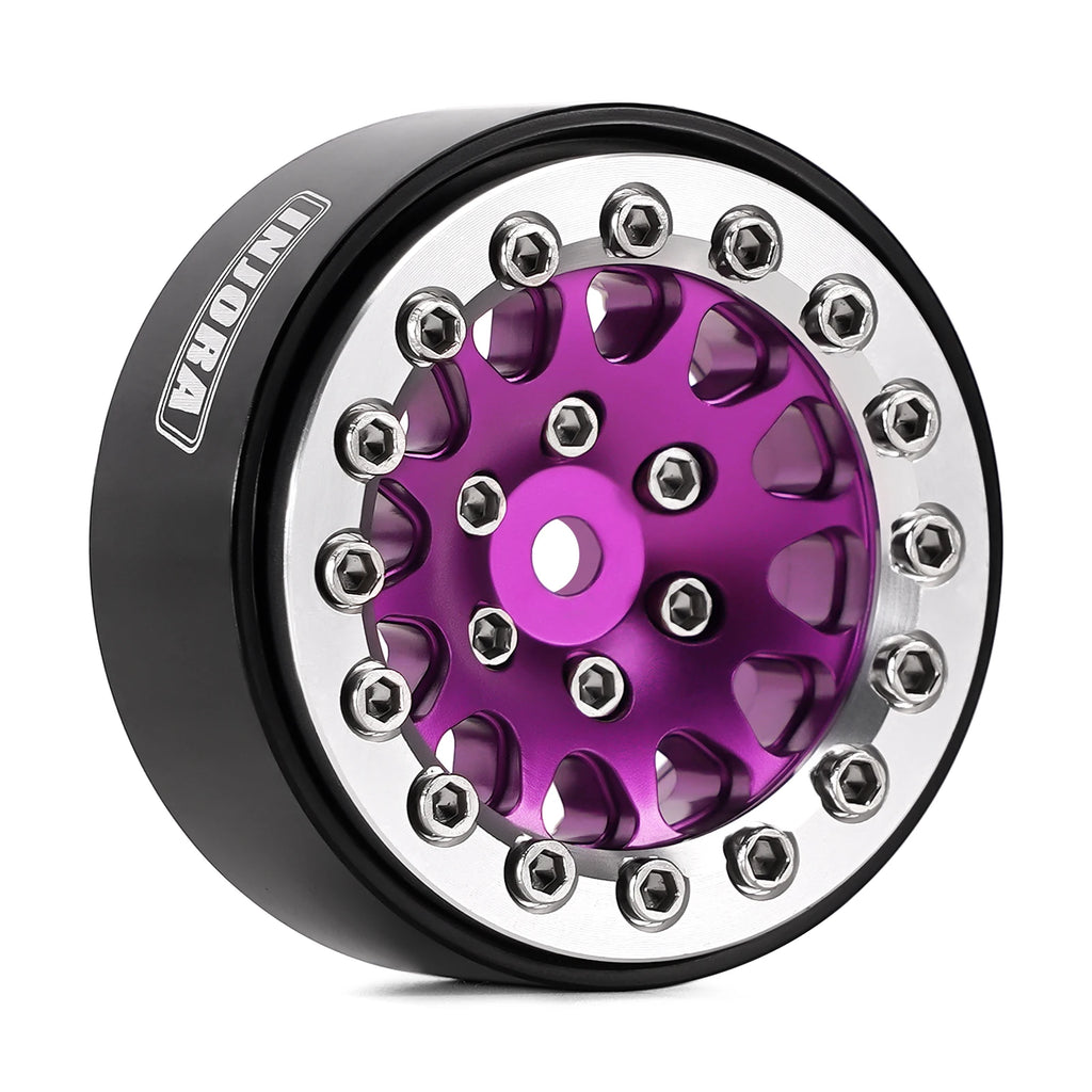 INJORA 1.3" Aluminium Beadlock Wheels for 1/24 1/18 RC Crawler (W1311)