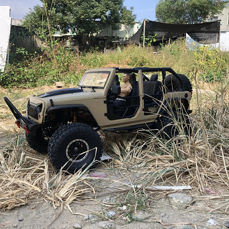 Tube Doors Hard Body Car Shell 12.3" 313mm Wheelbase for 1/10 RC Crawler TRX4 Redcat GEN8 Axial SCX10 90046 Jeep Wrangler