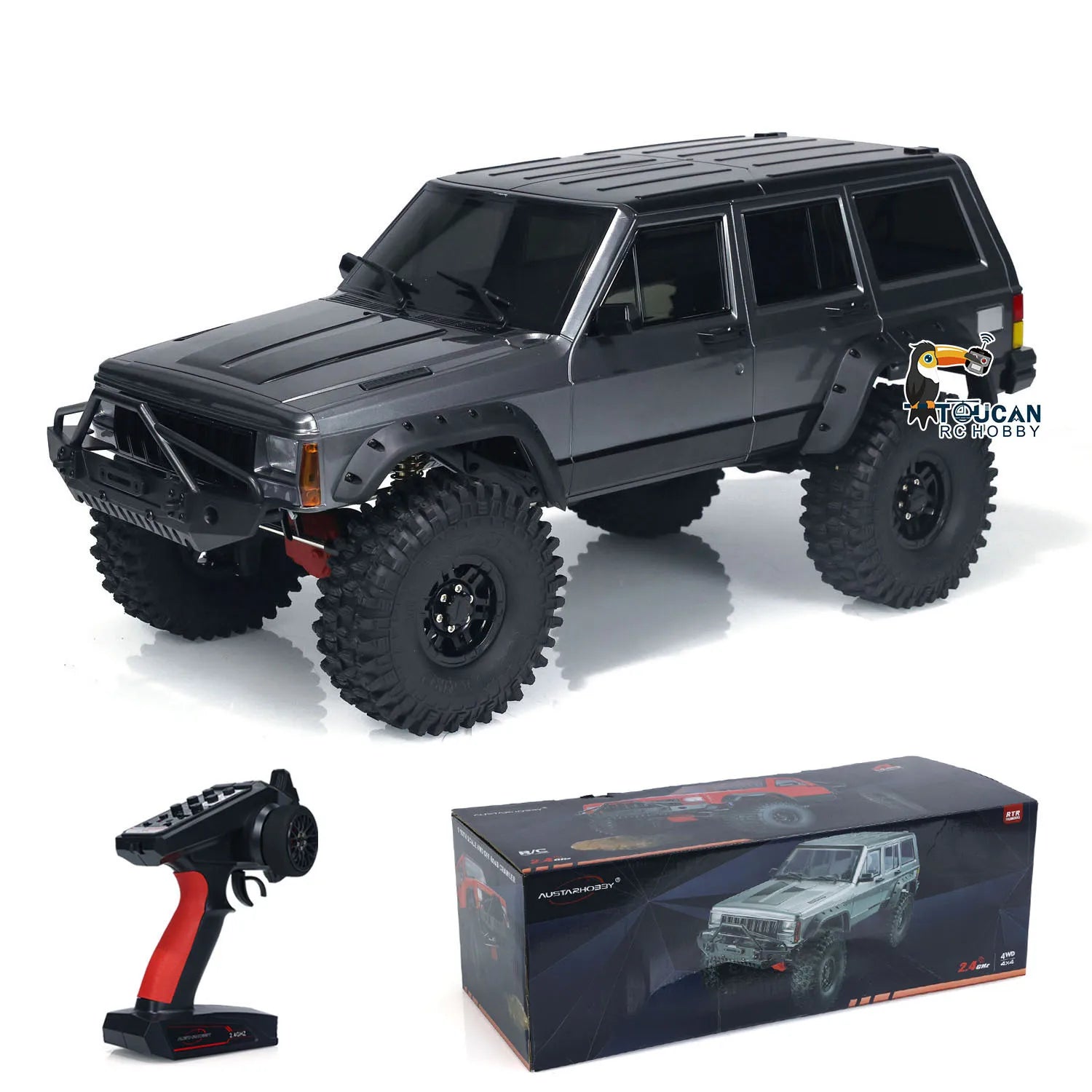 1/10 RC Off Road 4X4 Vehicles RC Crawler 4WD Truck Climbing Car Differential Lock Lights Remote Control Hobby Toys Model Gift