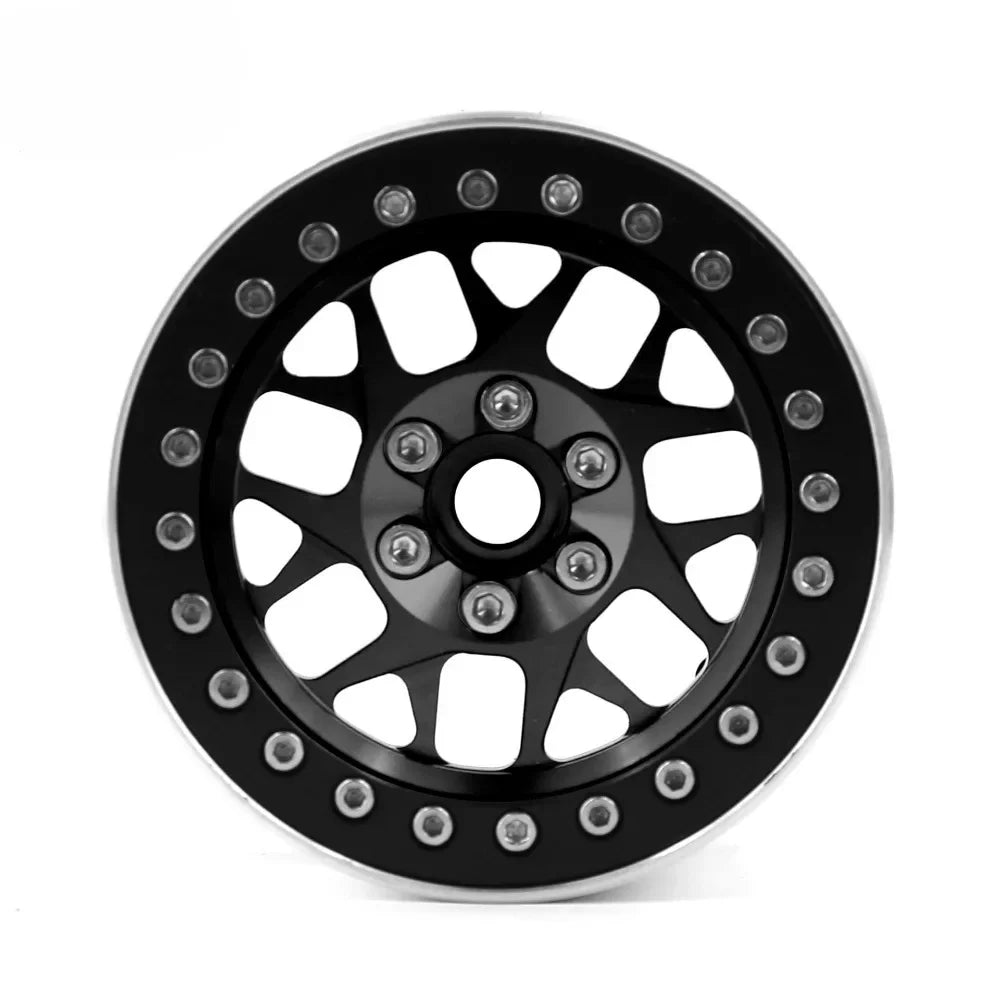 4PCS CNC Aluminum 2.2 Beadlock Wheel Rim for 1/10 RC Crawler Car Axial SCX10 RR10 Wraith TRX4 TRX-6