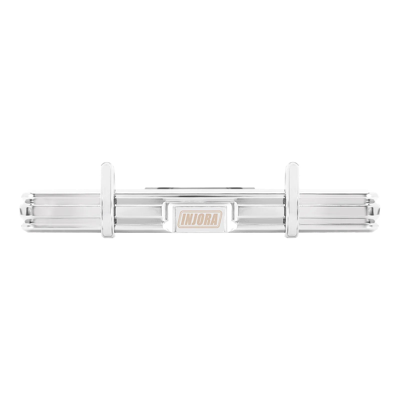 INJORA CNC Aluminum Front Rear Bumper with Dual Exhaust for 1/18 RC Crawler TRX4M High Trail F150 Upgrade (4M-95)