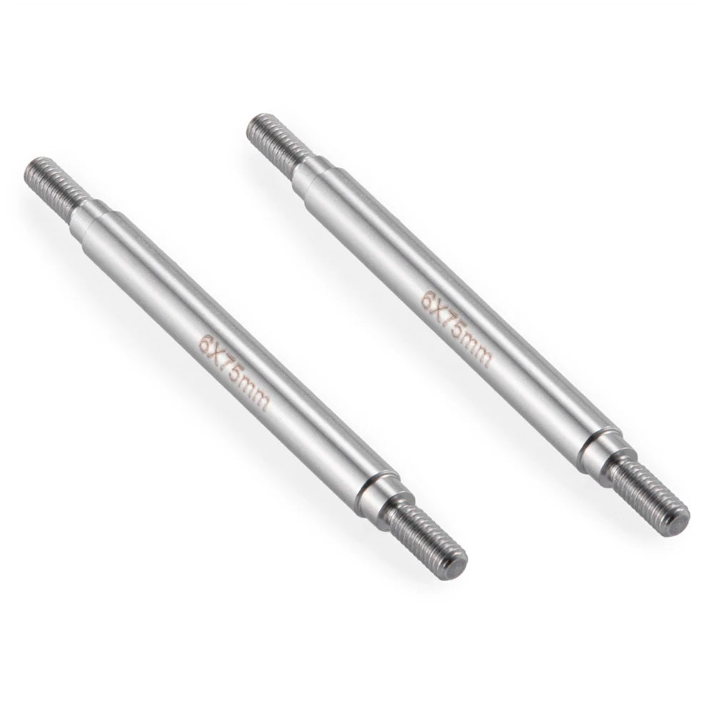 YEAHRUN 2Pcs Stainless Steel Linkage Set Link Rod M4 6x50-155mm for Axial SCX10 II 90046 TRX-4 D90 1/10 RC Car Upgrade Parts