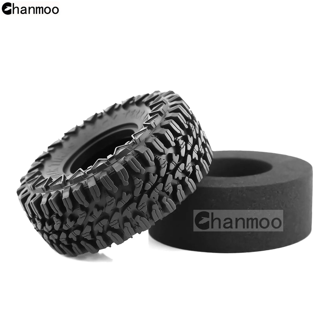1.9in Crawler Tires Rock Wheels Mud Tyre for 1/10 Scale RC Car Axial Traxxas SCX10 II III TRX4 RC4WD D90 YK4102 Gen8 Redcat