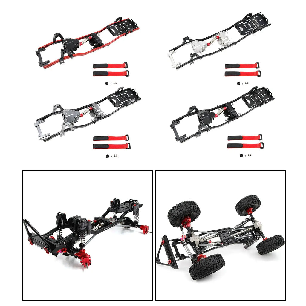 313mm 12.3 "metal Chassis for Axial Scx10 Ii Rc Car Model Upgrade Acc