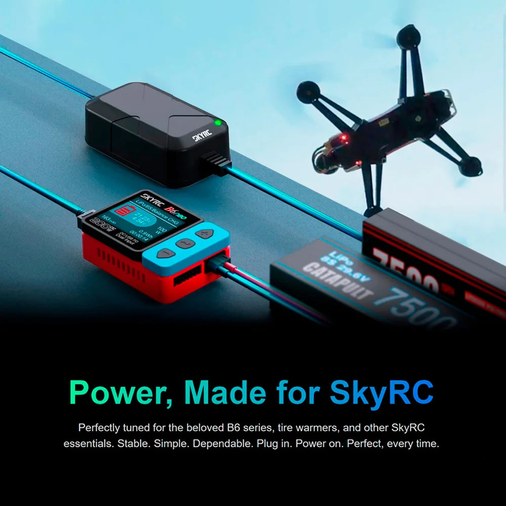 SKYRC B6neo+ Smart Charger High Power DC240W PD126W Multilanguage Balance Charger 600mA XT60/Type-C /PSA100 Power Adapter