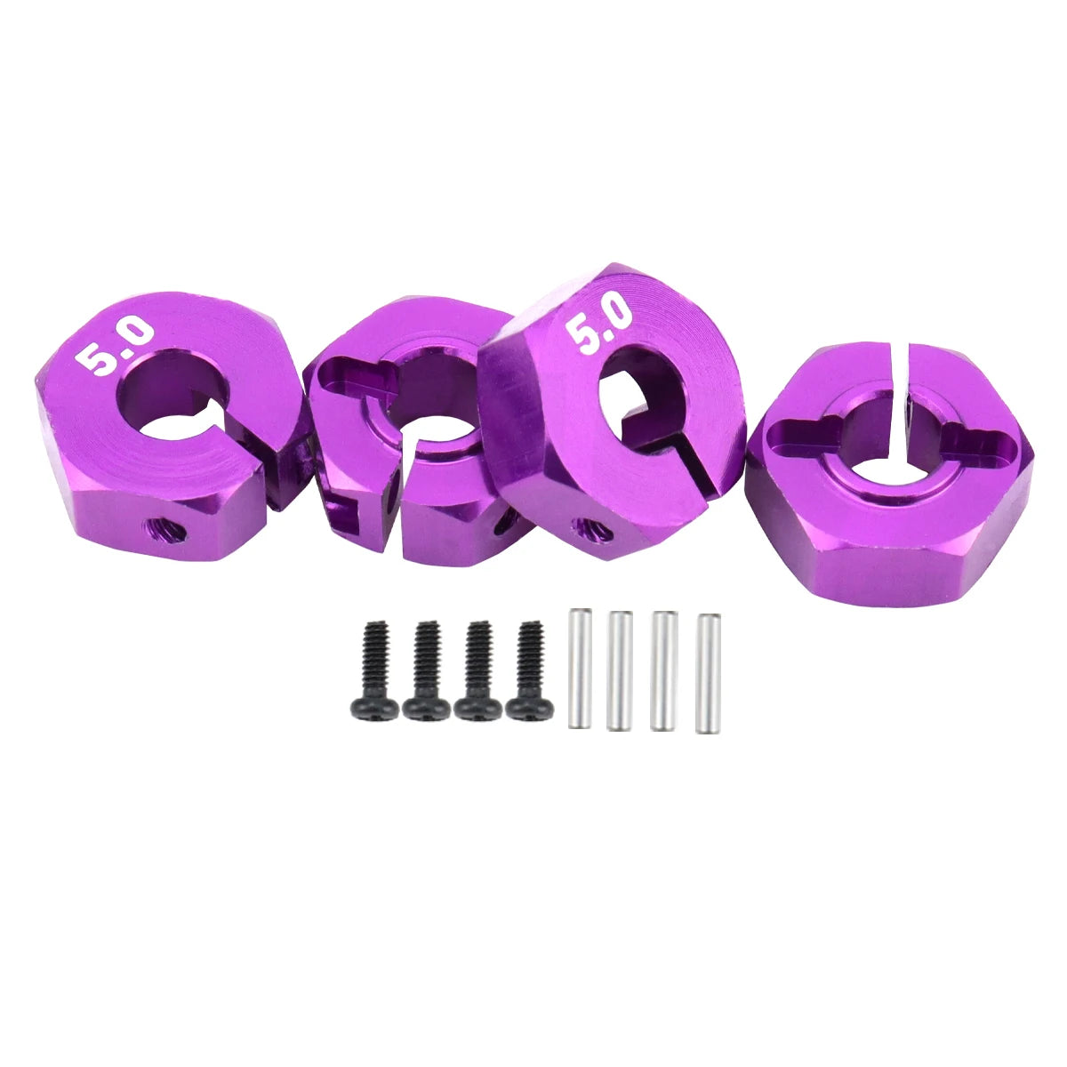 Aluminum 5/6/7/8/9/10/11/12mm Adapter Hex 12mm Drive Hub with Pin Screws for RC Auto Track Truck HSP HPI Tamiya Traxxas Slash