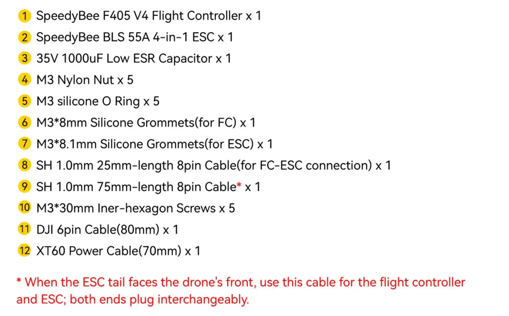 Speedybee F405 V4 Stack BLS 55A 4-in-1 ESC&FC 30x30 RC iNAV Betaflight Configure Bluetooth 3-6S FPV 5-8 inch frame Drone parts