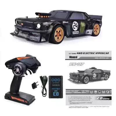 ZD Racing EX07 1/7 SCALE 4WD 130km/h RC Car Simulation High-speed Professional Flat Sports Electric Remote Control Model Vehicle