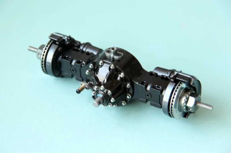 1/14 RC Truck Metal 4x4/6x6/8x8 Front Rear Power Axle Diff Lock Simulated Brake Disc for Tamiya Scania MAN Benz VOLVO Car Parts